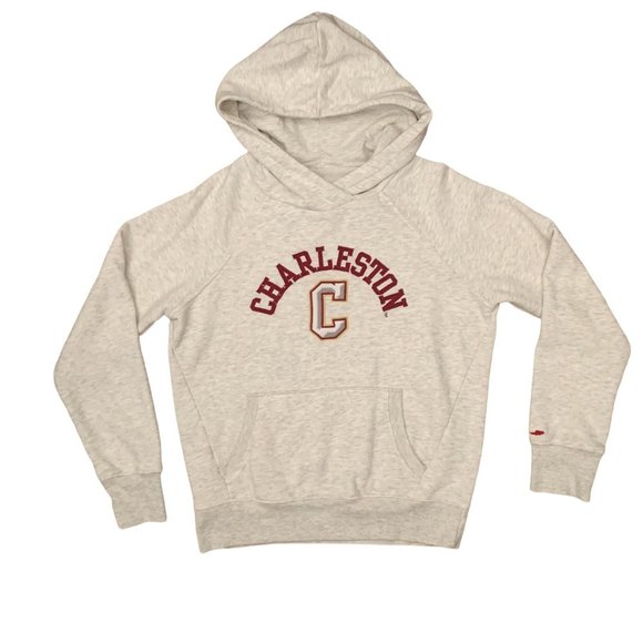 League Collegiate Wear Charleston Cougars Hoodie Sweatshirt S Heathered Oatmeal - Picture 1 of 7